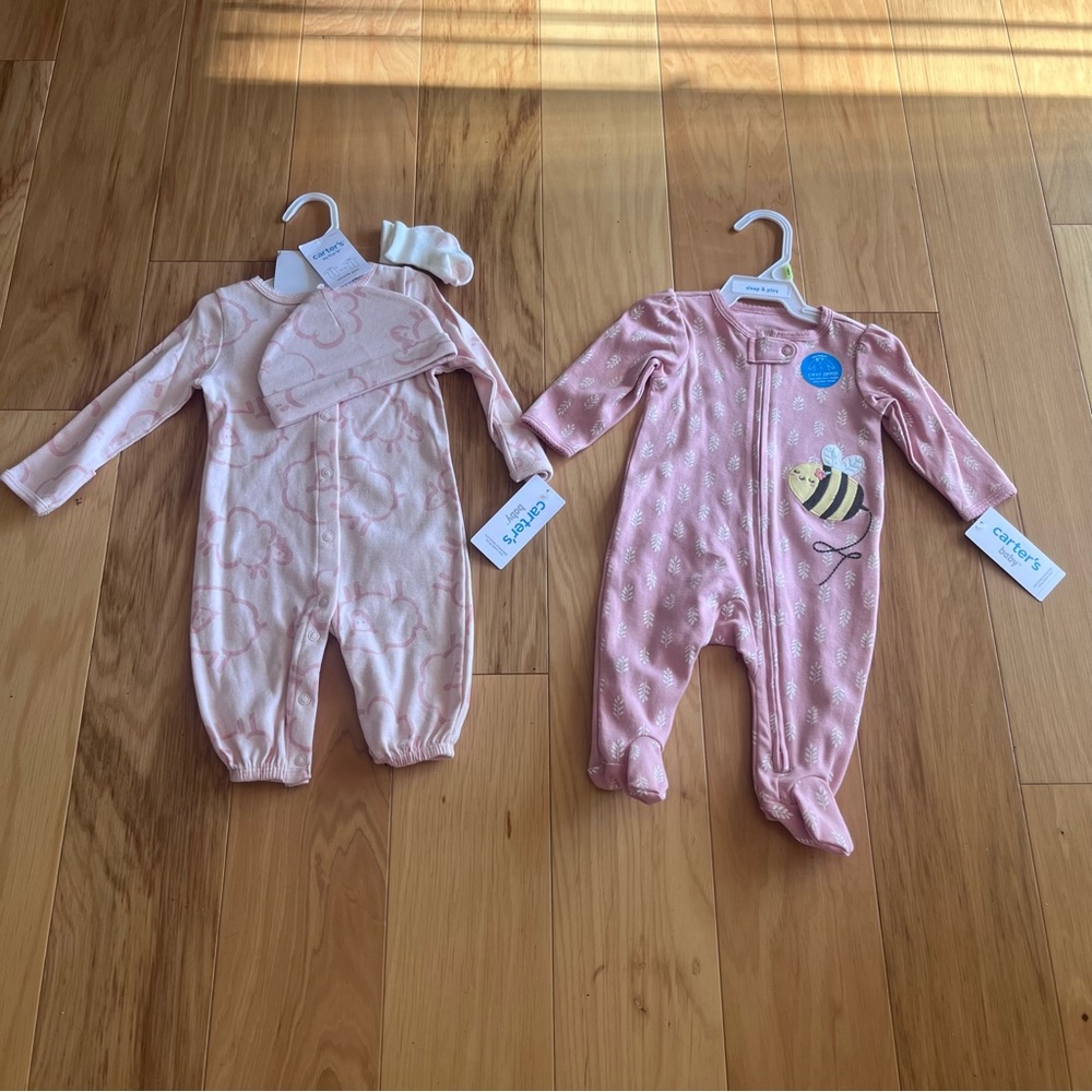 2 carters pajamas.
